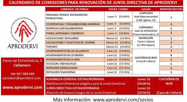 APRODERVI INICIA EL PROCESO DE RENOVACIÓN DE SU JUNTA DIRECTIVA